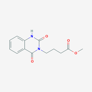 molecular formula C13H14N2O4 B2460743 methyl 4-(2,4-dioxo-1,4-dihydroquinazolin-3(2H)-yl)butanoate CAS No. 136848-25-4