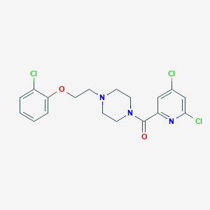 1-[2-(2-Chlorophenoxy)ethyl]-4-(4,6-dichloropyridine-2-carbonyl)piperazine