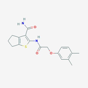 2-{[(3,4-dimethylphenoxy)acetyl]amino}-5,6-dihydro-4H-cyclopenta[b]thiophene-3-carboxamide