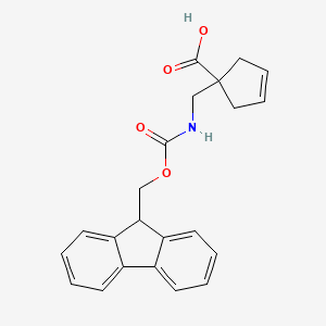 1-[(9H-Fluoren-9-ylmethoxycarbonylamino)methyl]cyclopent-3-ene-1-carboxylic acid