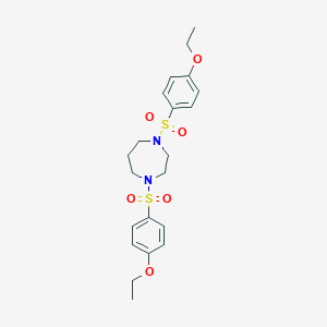 molecular formula C21H28N2O6S2 B246079 1,4-Bis[(4-ethoxyphenyl)sulfonyl]-1,4-diazepane 
