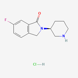 (S)-6-Fluoro-2-(piperidin-3-yl)isoindolin-1-one hydrochloride