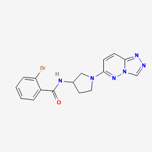 N-(1-([1,2,4]triazolo[4,3-b]pyridazin-6-yl)pyrrolidin-3-yl)-2-bromobenzamide