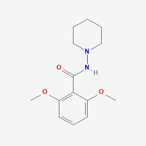 molecular formula C14H20N2O3 B246080 2,6-dimethoxy-N-piperidin-1-ylbenzamide 
