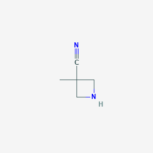 molecular formula C5H8N2 B2460802 3-Methylazetidine-3-carbonitrile CAS No. 936909-11-4