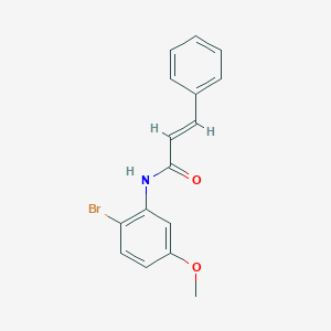 molecular formula C16H14BrNO2 B2460805 N-(2-Bromo-5-methoxyphenyl)-3-phenylprop-2-enamide CAS No. 1562639-34-2