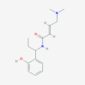 molecular formula C15H22N2O2 B2460808 (E)-4-(Dimethylamino)-N-[1-(2-hydroxyphenyl)propyl]but-2-enamide CAS No. 2411325-54-5