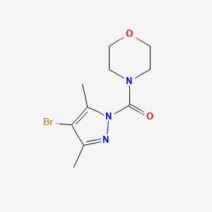 (4-bromo-3,5-dimethyl-1H-pyrazol-1-yl)(morpholino)methanone