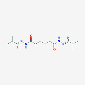 molecular formula C14H26N4O2 B246082 N'~1~,N'~6~-bis(2-methylpropylidene)hexanedihydrazide 