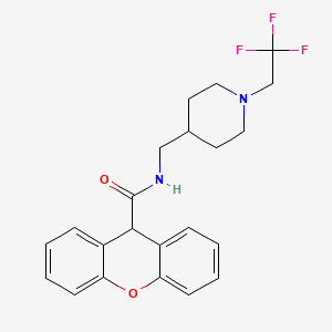 N-[[1-(2,2,2-Trifluoroethyl)piperidin-4-yl]methyl]-9H-xanthene-9-carboxamide