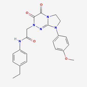 N-(4-ethylphenyl)-2-(8-(4-methoxyphenyl)-3,4-dioxo-3,4,7,8-tetrahydroimidazo[2,1-c][1,2,4]triazin-2(6H)-yl)acetamide