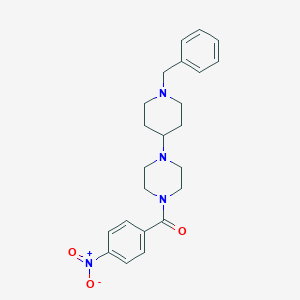 molecular formula C23H28N4O3 B246084 1-(1-Benzyl-4-piperidinyl)-4-{4-nitrobenzoyl}piperazine 