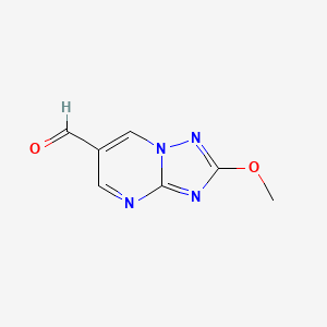 molecular formula C7H6N4O2 B2460860 2-Methoxy-[1,2,4]triazolo[1,5-a]pyrimidine-6-carbaldehyde CAS No. 1550895-14-1
