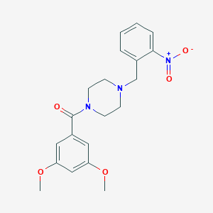 molecular formula C20H23N3O5 B246087 (3,5-Dimethoxy-phenyl)-[4-(2-nitro-benzyl)-piperazin-1-yl]-methanone 