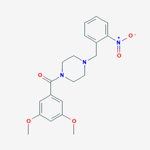 (3,5-Dimethoxyphenyl)[4-(2-nitrobenzyl)piperazin-1-yl]methanone