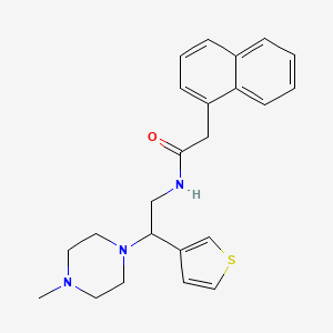 N-(2-(4-methylpiperazin-1-yl)-2-(thiophen-3-yl)ethyl)-2-(naphthalen-1-yl)acetamide