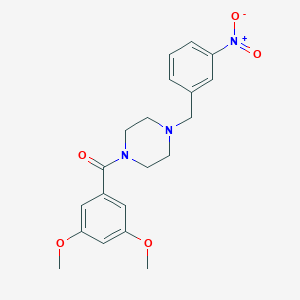 molecular formula C20H23N3O5 B246088 (3,5-Dimethoxy-phenyl)-[4-(3-nitro-benzyl)-piperazin-1-yl]-methanone 