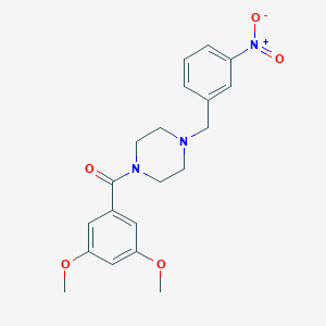 1-(3,5-DIMETHOXYBENZOYL)-4-[(3-NITROPHENYL)METHYL]PIPERAZINE