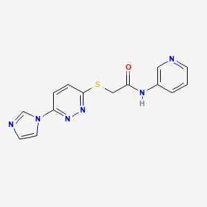 2-((6-(1H-imidazol-1-yl)pyridazin-3-yl)thio)-N-(pyridin-3-yl)acetamide