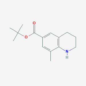 molecular formula C15H21NO2 B2460911 Tert-butyl 8-methyl-1,2,3,4-tetrahydroquinoline-6-carboxylate CAS No. 2248345-51-7