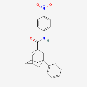 molecular formula C23H24N2O3 B2460920 N-(4-nitrophenyl)-3-phenyladamantane-1-carboxamide CAS No. 701272-29-9