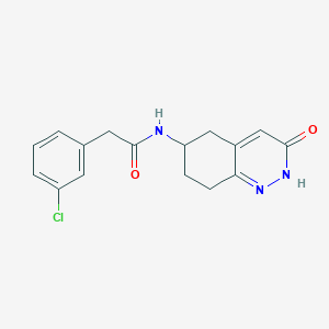 2-(3-chlorophenyl)-N-(3-oxo-2,3,5,6,7,8-hexahydrocinnolin-6-yl)acetamide