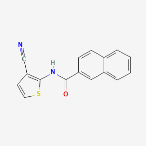 molecular formula C16H10N2OS B2460922 N-(3-氰基噻吩-2-基)萘-2-甲酰胺 CAS No. 745022-88-2