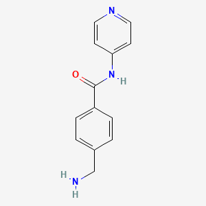 molecular formula C13H13N3O B2460923 4-(aminomethyl)-N-(pyridin-4-yl)benzamide CAS No. 754955-42-5