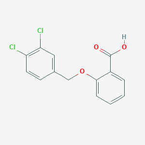 molecular formula C14H10Cl2O3 B2460926 2-[(3,4-Dichlorobenzyl)oxy]benzoic acid CAS No. 149894-43-9