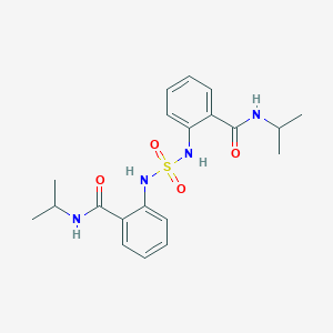 molecular formula C20H26N4O4S B2460928 N-Propan-2-yl-2-[[2-(propan-2-ylcarbamoyl)phenyl]sulfamoylamino]benzamide CAS No. 131768-71-3