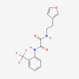 molecular formula C15H13F3N2O3 B2460929 N1-(2-(furan-3-yl)ethyl)-N2-(2-(trifluoromethyl)phenyl)oxalamide CAS No. 1448133-01-4