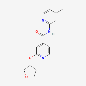 N-(4-methylpyridin-2-yl)-2-((tetrahydrofuran-3-yl)oxy)isonicotinamide