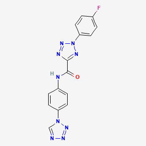 N-(4-(1H-tetrazol-1-yl)phenyl)-2-(4-fluorophenyl)-2H-tetrazole-5-carboxamide