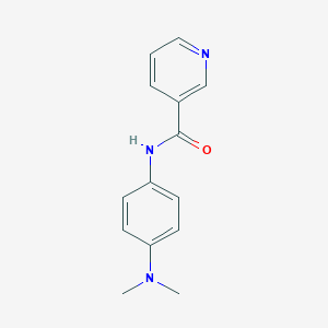 molecular formula C14H15N3O B246096 N-[4-(dimethylamino)phenyl]pyridine-3-carboxamide 