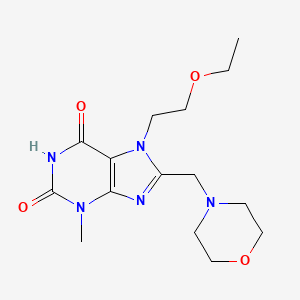 7-(2-Ethoxyethyl)-3-methyl-8-(morpholin-4-ylmethyl)purine-2,6-dione