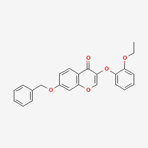 molecular formula C24H20O5 B2460967 7-(benzyloxy)-3-(2-ethoxyphenoxy)-4H-chromen-4-one CAS No. 637751-59-8