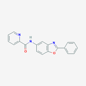 molecular formula C19H13N3O2 B246097 N-(2-phenyl-1,3-benzoxazol-5-yl)-2-pyridinecarboxamide 