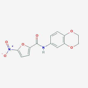 molecular formula C13H10N2O6 B246099 N-(2,3-dihydro-1,4-benzodioxin-6-yl)-5-nitro-2-furamide 