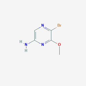 molecular formula C5H6BrN3O B2461006 5-Bromo-6-méthoxypyrazine-2-amine CAS No. 1245649-92-6