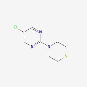 molecular formula C8H10ClN3S B2461028 4-(5-Chloropyrimidin-2-yl)thiomorpholine CAS No. 1864524-06-0