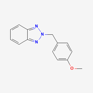 molecular formula C14H13N3O B2461032 2-[(4-Methoxyphenyl)methyl]benzotriazole CAS No. 301818-82-6