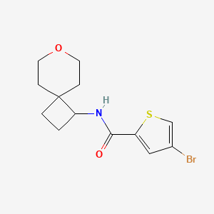 4-bromo-N-(7-oxaspiro[3.5]nonan-1-yl)thiophene-2-carboxamide