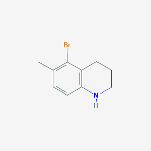 molecular formula C10H12BrN B2461068 5-Bromo-6-methyl-1,2,3,4-tetrahydroquinoline CAS No. 1783972-95-1