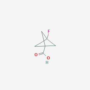 molecular formula C6H7FO2 B2461069 3-氟代双环[1.1.1]戊烷-1-羧酸 CAS No. 146038-53-1