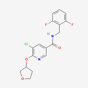 5-chloro-N-(2,6-difluorobenzyl)-6-((tetrahydrofuran-3-yl)oxy)nicotinamide