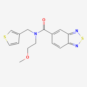 N-(2-methoxyethyl)-N-(thiophen-3-ylmethyl)benzo[c][1,2,5]thiadiazole-5-carboxamide