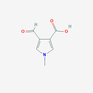 molecular formula C7H7NO3 B2461105 4-formyl-1-methyl-1H-Pyrrole-3-carboxylic acid CAS No. 448236-04-2