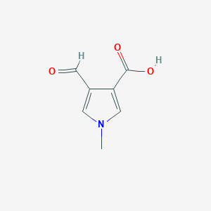 molecular formula C7H7NO3 B2461105 4-Formyl-1-methyl-1H-Pyrrol-3-carbonsäure CAS No. 448236-04-2