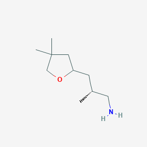 molecular formula C10H21NO B2461109 (2R)-3-(4,4-Dimethyloxolan-2-yl)-2-methylpropan-1-amine CAS No. 2248220-41-7