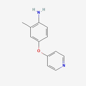 molecular formula C12H12N2O B2461114 2-Methyl-4-(pyridin-4-yloxy)aniline CAS No. 1099611-74-1